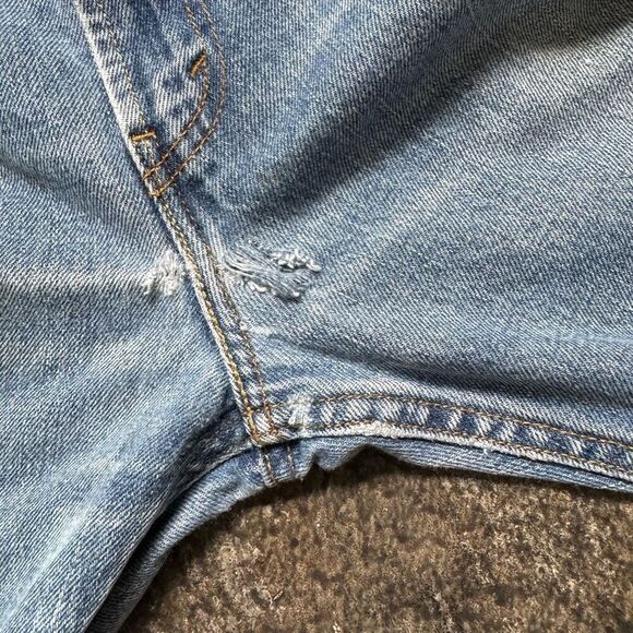 Levi’s 505 Distressed Light Wash Jeans Size 34x30 Regular Fit 100% Cotton - Picture 8 of 16